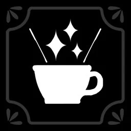 The cup and stirring utensils in Servant of the Lake’s Serving Matcha Latte achievement icon.